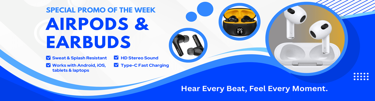 AirPods and Earbuds Banner