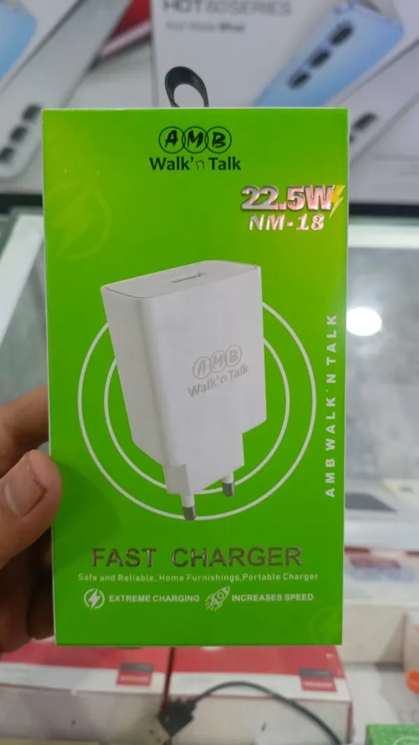 AMB Walk’n Talk NM-18 22-5W Super Fast Charger6