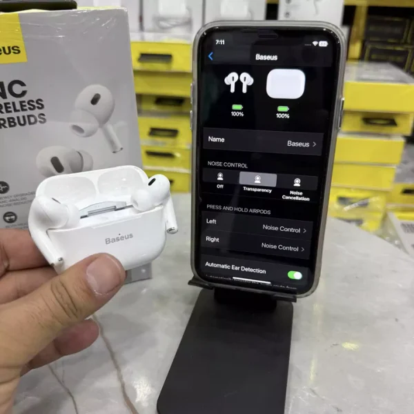 Baseus ANC Wireless Earbuds Pro 2 – Smart Sound, Premium Comfort, Endless Playtime - Image 4