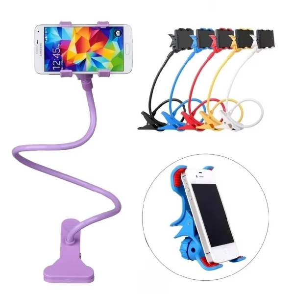 Flexible 360° Rotating Mobile Phone Holder – Strong Grip, Adjustable Lazy Bedside Stand for Hands-Free Use - Image 6