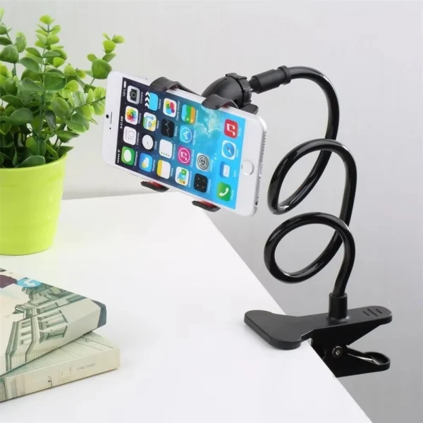 Flexible 360° Rotating Mobile Phone Holder – Strong Grip, Adjustable Lazy Bedside Stand for Hands-Free Use - Image 7