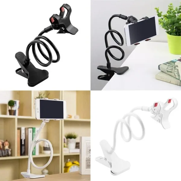 Flexible 360° Rotating Mobile Phone Holder – Strong Grip, Adjustable Lazy Bedside Stand for Hands-Free Use - Image 9