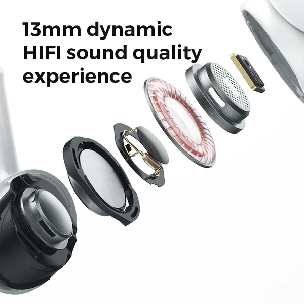 Joyroom JR-T03S Pro True Wireless Earbuds – White (Original) - Image 3