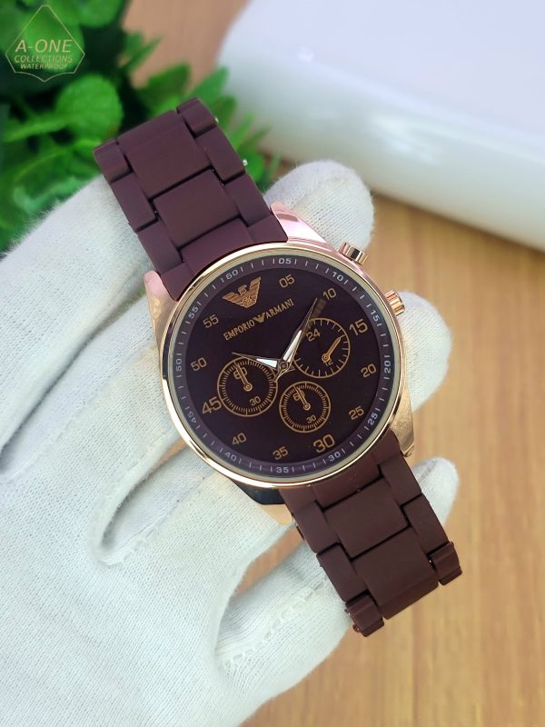 Emporio Armani AA1 Stylish Quartz Watch for Men & Women | Adjustable Strap | Premium Fashion Timepiece - Image 5