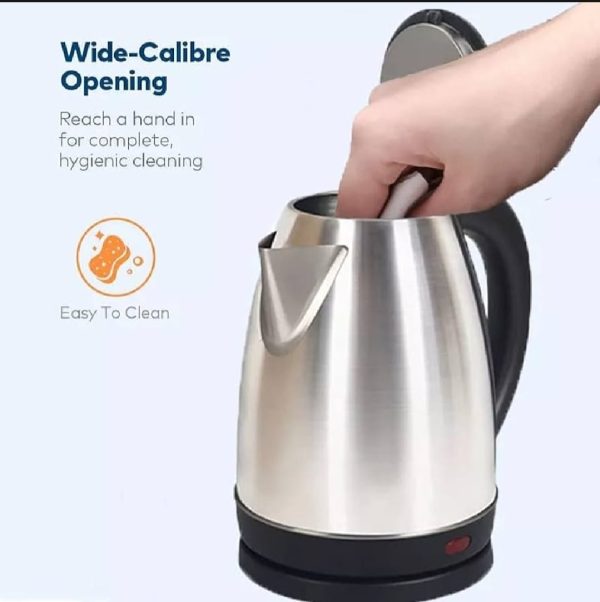 Premium Stainless Steel Electric Kettle – 1500W Fast Boil, 2L Capacity, Automatic Shut-Off, 360° Cordless Base | Essential Kitchen Appliance - Image 4