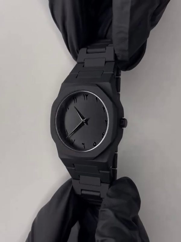 Full Black Aura Quartz Analog Watch for Men – Lightweight, Premium Finish & Stylish Everyday Wear - Image 7