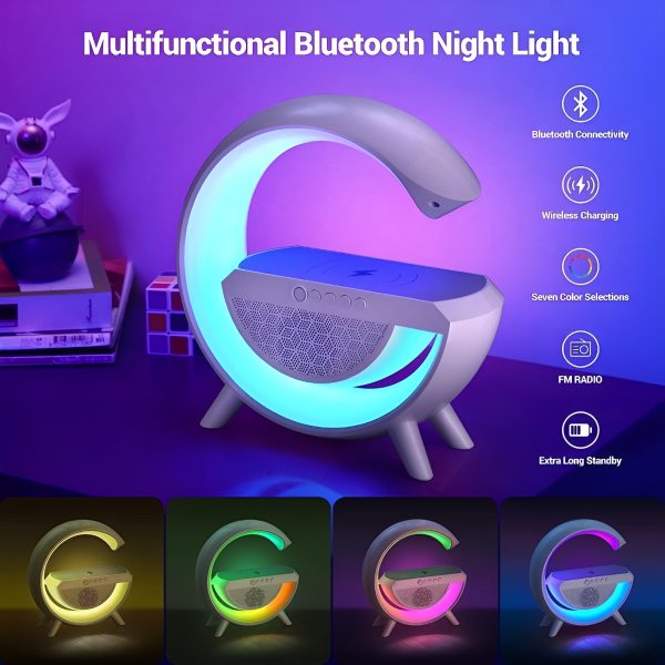 G-Shaped RGB Table Lamp with Bluetooth Speaker