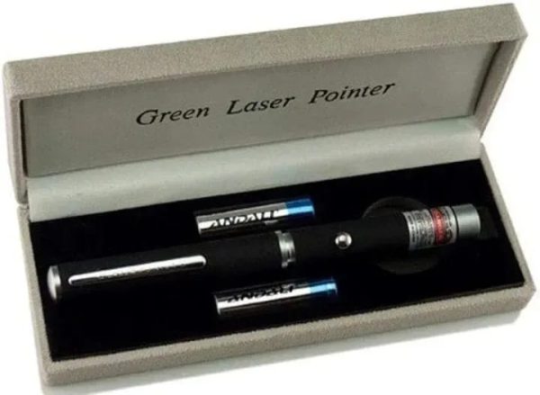 Green Multipurpose Laser Pointer Pen – Adjustable Star Cap, Focusable Beam, High-Power Light for Presentations & Projection - Image 2
