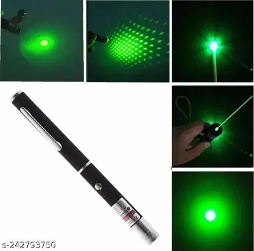 Green Multipurpose Laser Pointer Pen – Adjustable Star Cap, Focusable Beam, High-Power Light for Presentations & Projection - Image 3