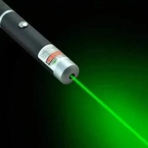 Green Multipurpose Laser Pointer Pen – Adjustable Star Cap, Focusable Beam, High-Power Light for Presentations & Projection