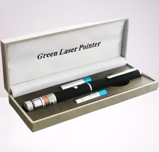 Green Multipurpose Laser Pointer Pen – Adjustable Star Cap, Focusable Beam, High-Power Light for Presentations & Projection - Image 5
