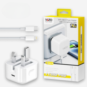 Icore Pro – Premium 20W–25W Fast iPhone Charger with Original Lightning Cable