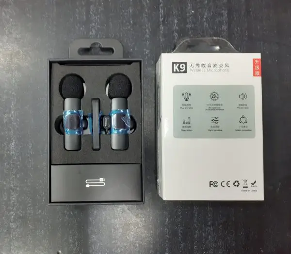 K9 Dual Wireless Lavalier Microphone Branded - Image 7