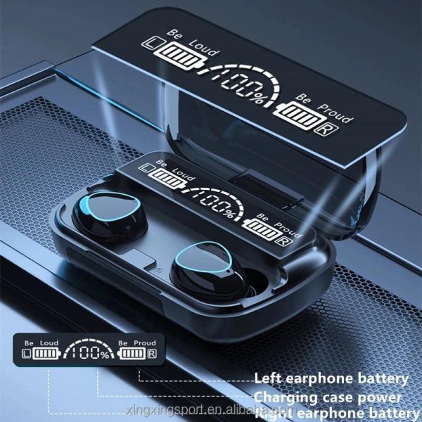M10 Wireless Bluetooth Earbuds – LED Power Display, Long Battery Life, Touch Control, Magnetic Charging Case - Image 4