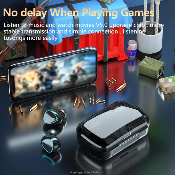 M10 Wireless Bluetooth Earbuds – LED Power Display, Long Battery Life, Touch Control, Magnetic Charging Case - Image 6