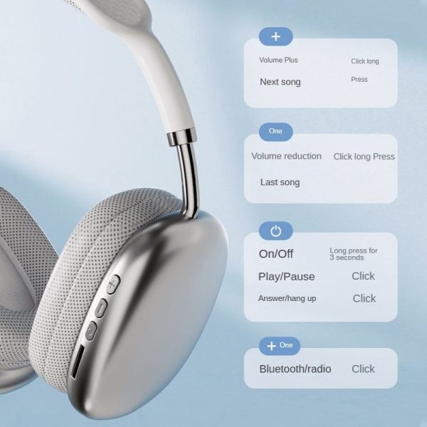 P9 Wireless Bluetooth Headphones (Random Color) - Image 5