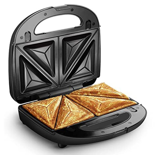 Philips Portable 2-Slice Sandwich Maker – 750W Non-Stick Toaster with Triangle Plates & Heat Indicator (Black, Compact Design) - Image 4