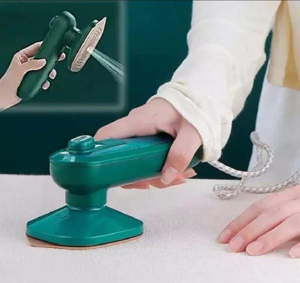 Portable Mini Electric Steam Iron – Travel-Friendly Handheld Garment Steamer with Ceramic Soleplate & 80ml Water Tank | Quick Heat-Up Wrinkle Remover - Image 2