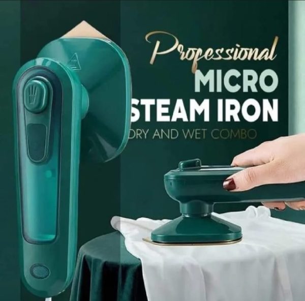 Portable Mini Electric Steam Iron – Travel-Friendly Handheld Garment Steamer with Ceramic Soleplate & 80ml Water Tank | Quick Heat-Up Wrinkle Remover - Image 4