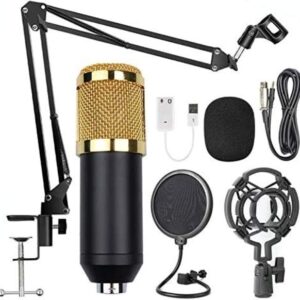 Professional USB Condenser Microphone Kit – Studio Sound for Podcasts, Karaoke & YouTube