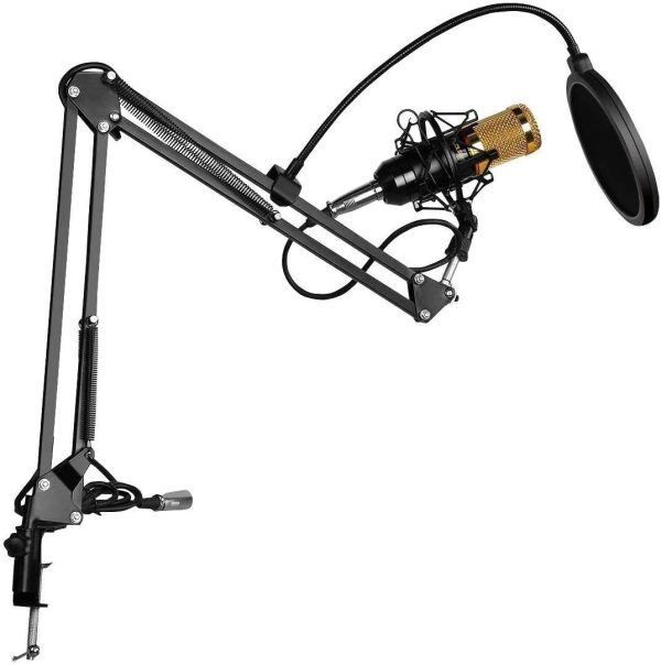 Professional USB Condenser Microphone Kit – Podcast, Karaoke, Gaming & YouTube Recording Mic Set with Adjustable Stand & Noise Reduction - Image 3