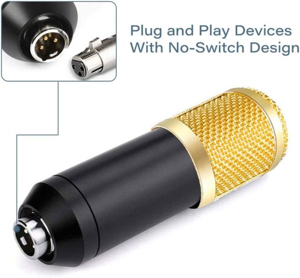 Professional USB Condenser Microphone Kit – Podcast, Karaoke, Gaming & YouTube Recording Mic Set with Adjustable Stand & Noise Reduction - Image 6