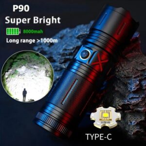 Ruilang P90 Ultra Bright Rechargeable LED Flashlight