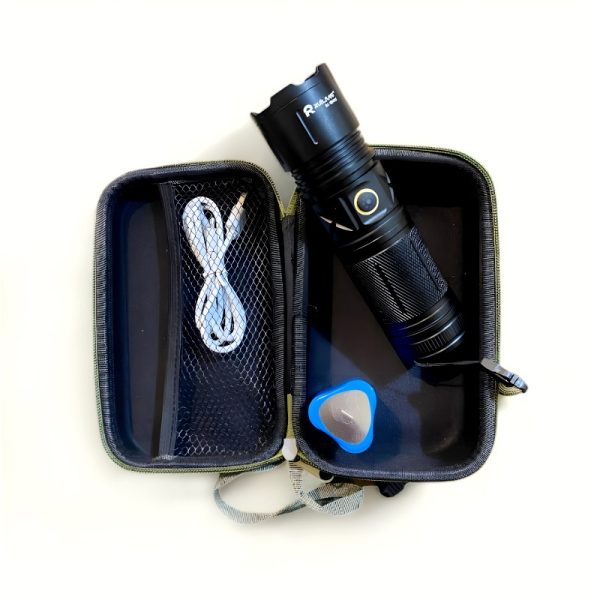 Ruilang P90 Ultra Bright Rechargeable LED Flashlight | Zoom Torch, Multiple Modes & Type-C Fast Charging - Image 6