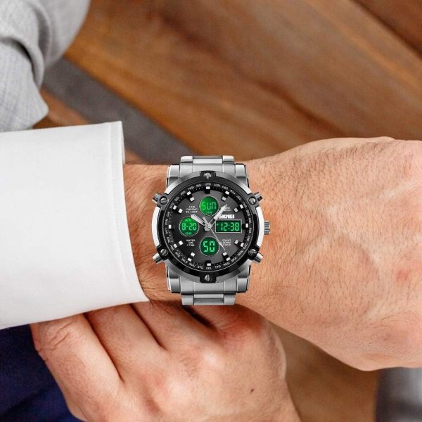 SKMEI 1389 Men's Dual-Display Chronograph Watch - Image 6