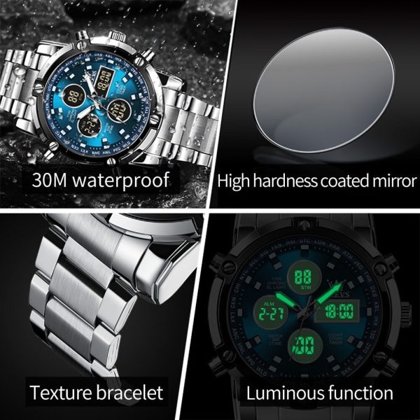 SKMEI 1389 Men's Dual-Display Chronograph Watch - Image 10