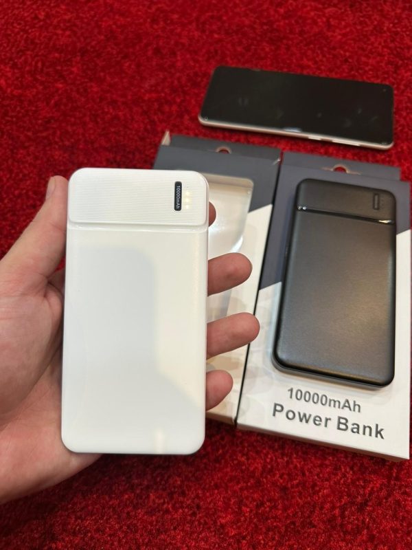 Ultra Slim 10000mAh Power Bank | Dual USB Output, Fast Charging Portable Charger