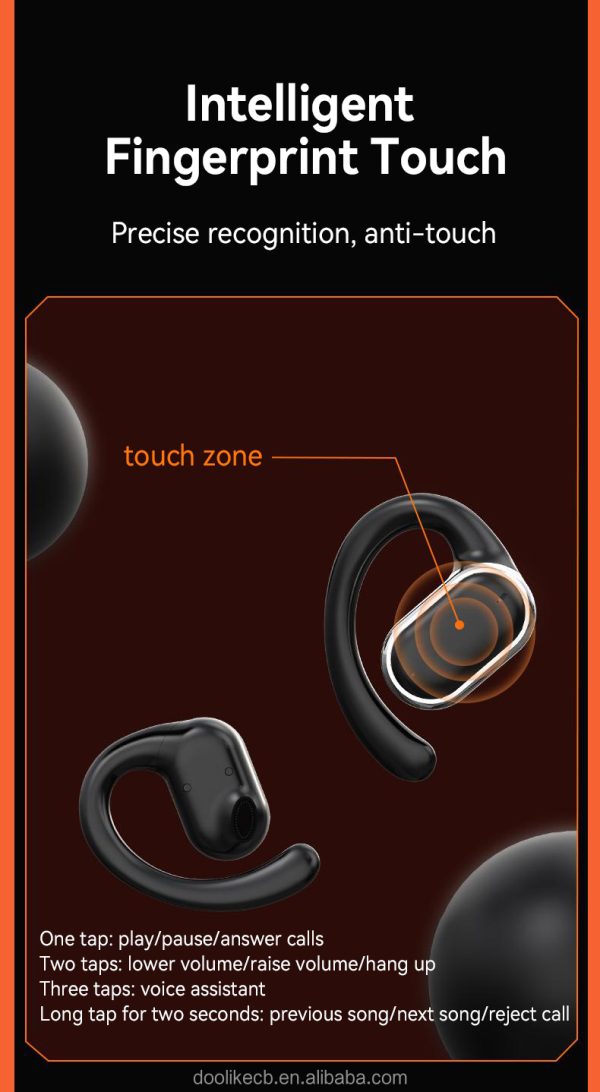 X97 Wireless Open-Ear Earbuds – LED Power Display, Bluetooth 5.3, Pain-Free Fit, Noise Cancellation, Waterproof - Image 4