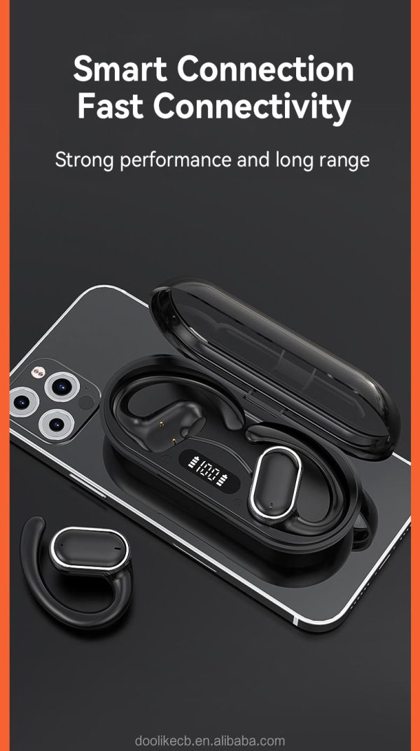 X97 Wireless Open-Ear Earbuds – LED Power Display, Bluetooth 5.3, Pain-Free Fit, Noise Cancellation, Waterproof - Image 5