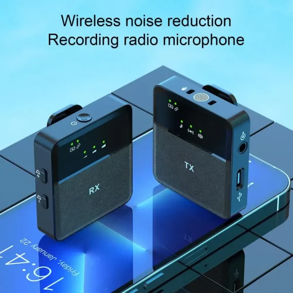 SX8 Type-C Wireless Lavalier Microphone – Compact, Plug-and-Play Mic for Pro-Quality Interviews & Vlogs - Image 6