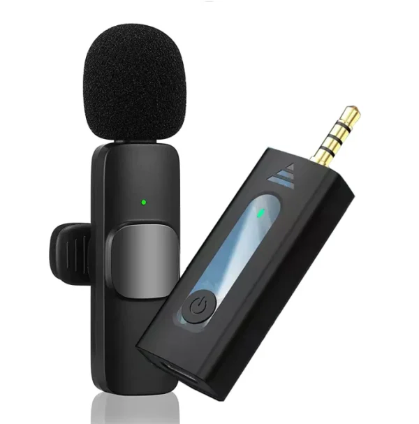 Ultimate K35 Wireless Lavalier Mic – Pro Vlogging Collar Microphone with 20m Range, Real-Time Noise Reduction & Long Battery - Image 2