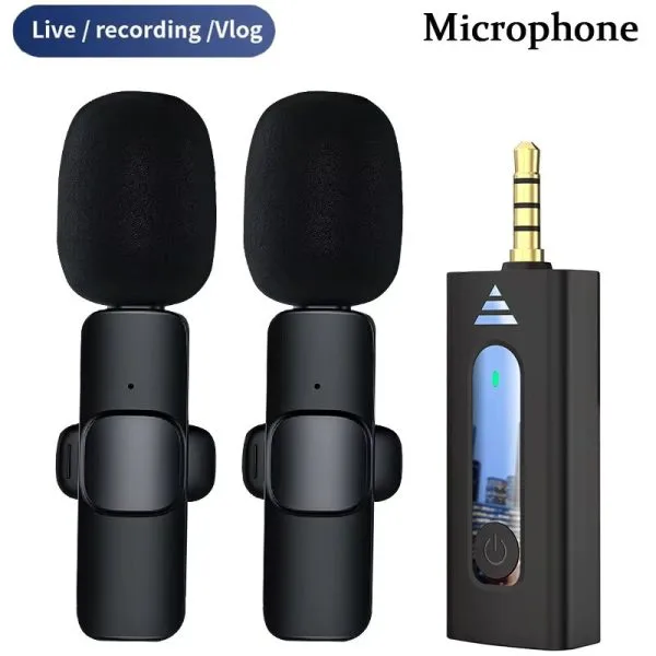 Ultimate K35 Wireless Lavalier Mic – Pro Vlogging Collar Microphone with 20m Range, Real-Time Noise Reduction & Long Battery - Image 4